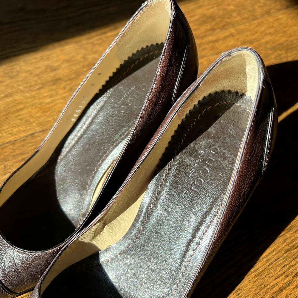 Gucci heels brown size 6 - Picture 6 of 8